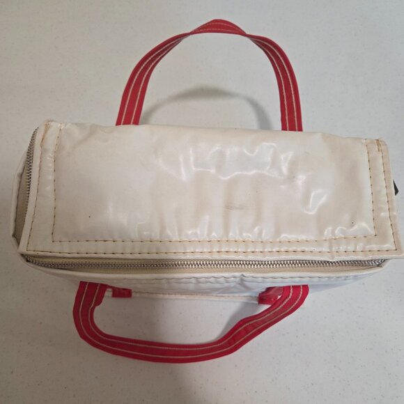 Coca Cola Vintage Lunch Box White Vinyl Cooler - Picture 6 of 12